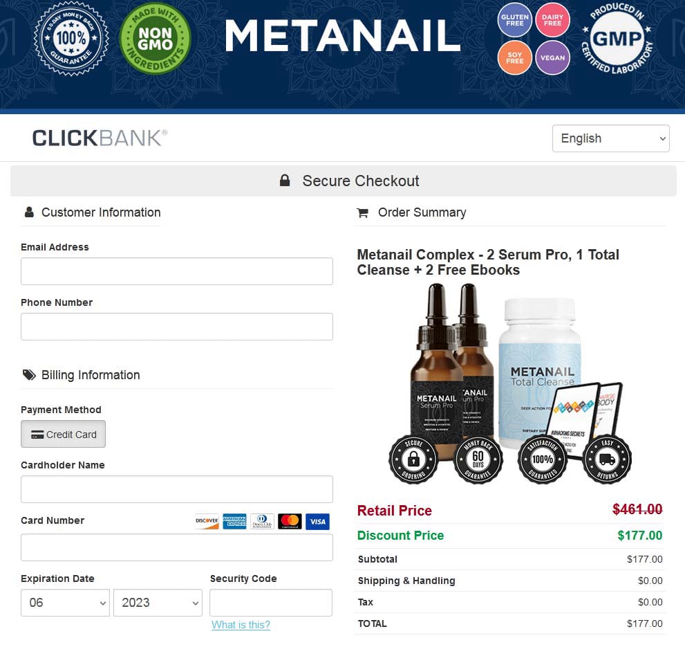 Metanails add to cart Plan